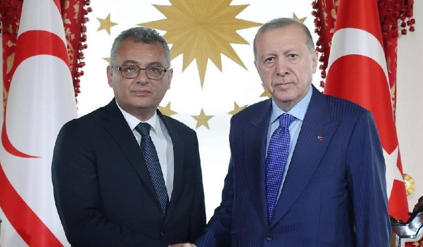 Cumhurbaşkanı Erhürman, Türkiye Cumhurbaşkanı Erdoğan ile görüştü