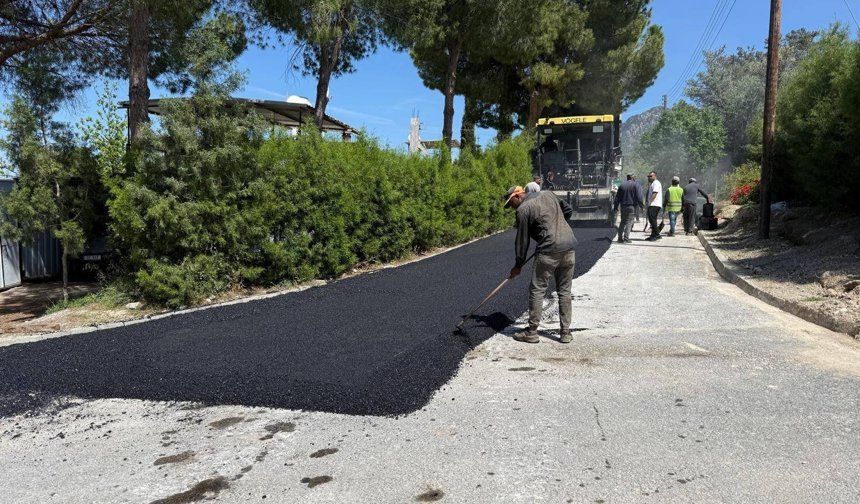 Karaağaç'ta altyapı tamamlandı, asfalt çalışmaları başladı