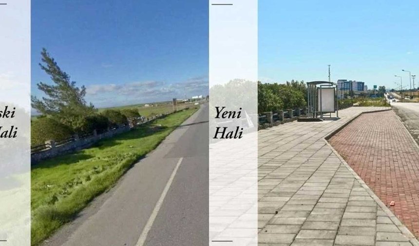 Gönyeli-Alayköy Belediyesi kente yeni otobüs durakları kazandırmaya devam ediyor