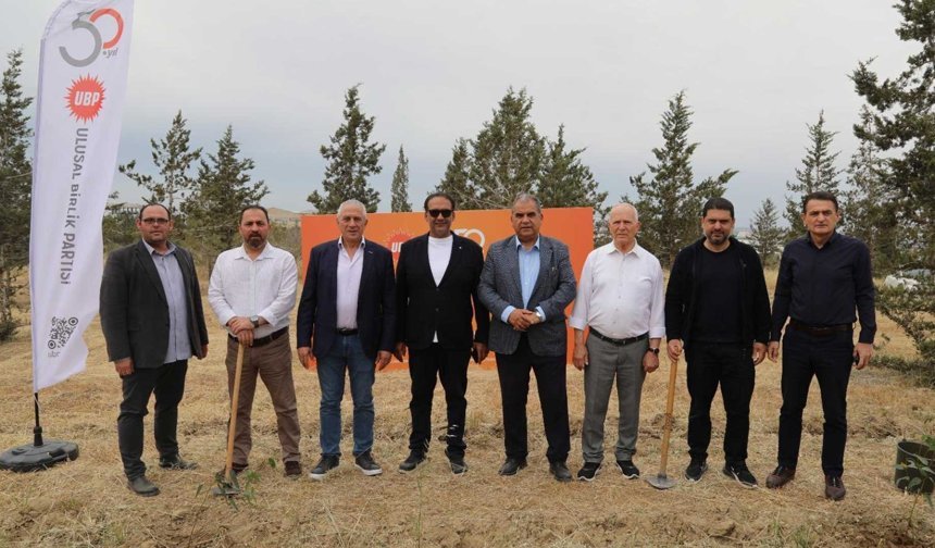UBP’nin kuruluş yıl dönümü kapsamında “fidan dikimi” etkinliği yapıldı