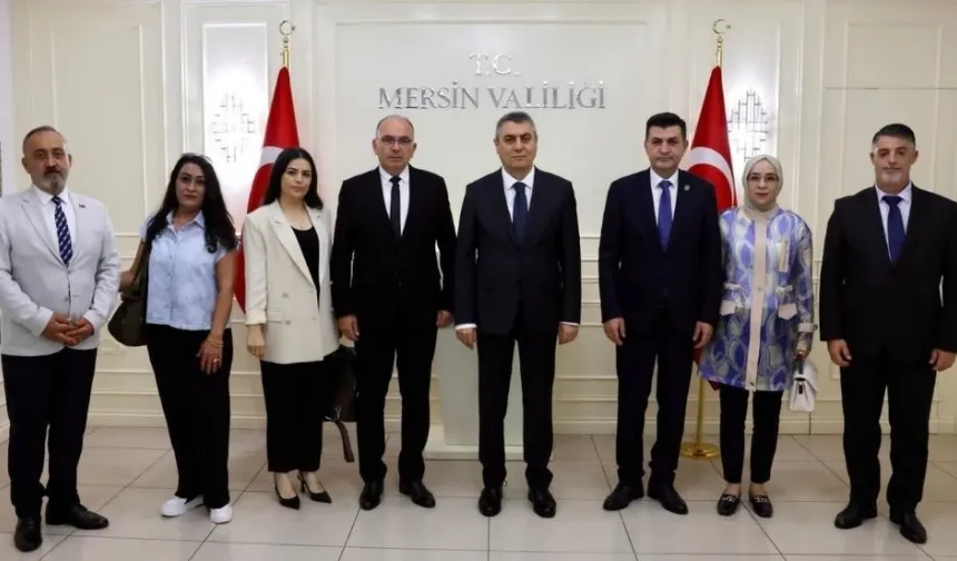 Şehit Aileleri ve Malül Gaziler Derneği, 19 Mayıs dolayısıyla Mersin’de temaslarda bulundu