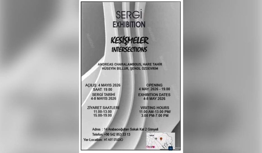 “Kesişmeler” sergisi Gönyeli’de sanatseverlerle buluşuyor