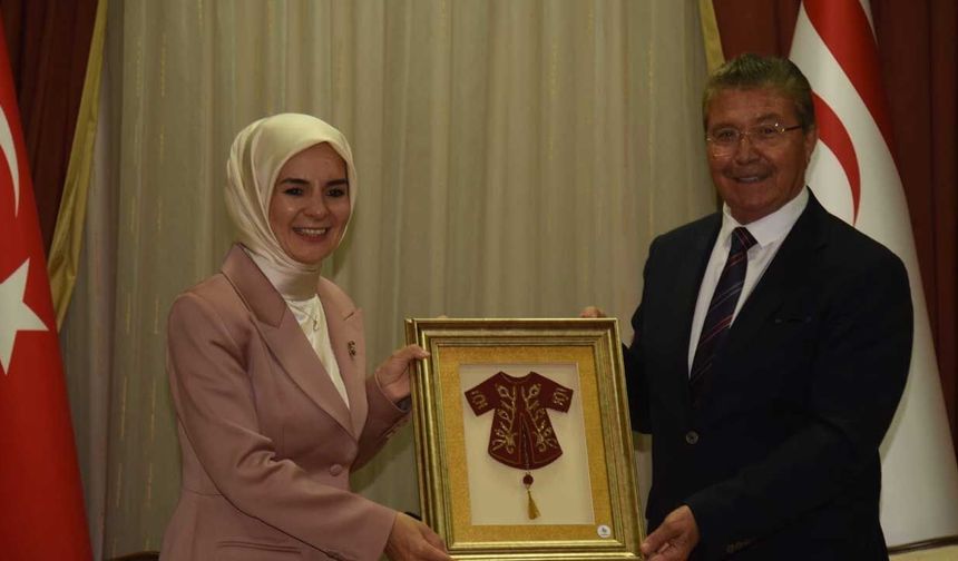 Başbakan Üstel, Türkiye Aile Bakanı Göktaş’ı kabul etti