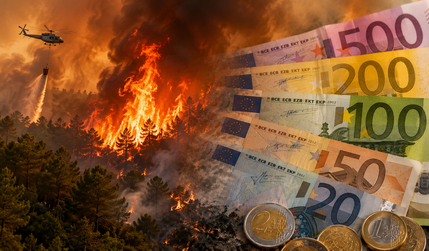 Güney Kıbrıs’a yangınlardan gördüğü zarar nedeniyle 9,21 milyon euro veriliyor