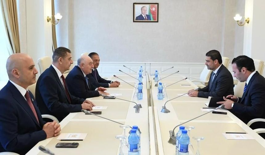 Savaşan, Azerbaycan Milli Meclisi’nde Musa Guliyev ile görüştü