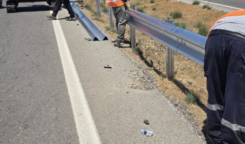 Arıklı, Lefkoşa-Güzelyurt anayolundaki oto korkuluk çalışmalarını inceledi