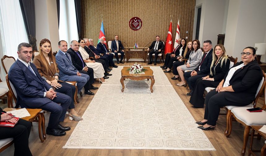 Meclis Başkanı Öztürkler, Azerbaycan heyetini kabul etti