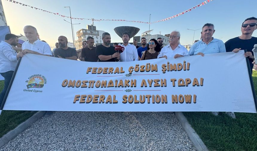 KKTC ve Güney Kıbrıs’ta eş zamanlı eylem
