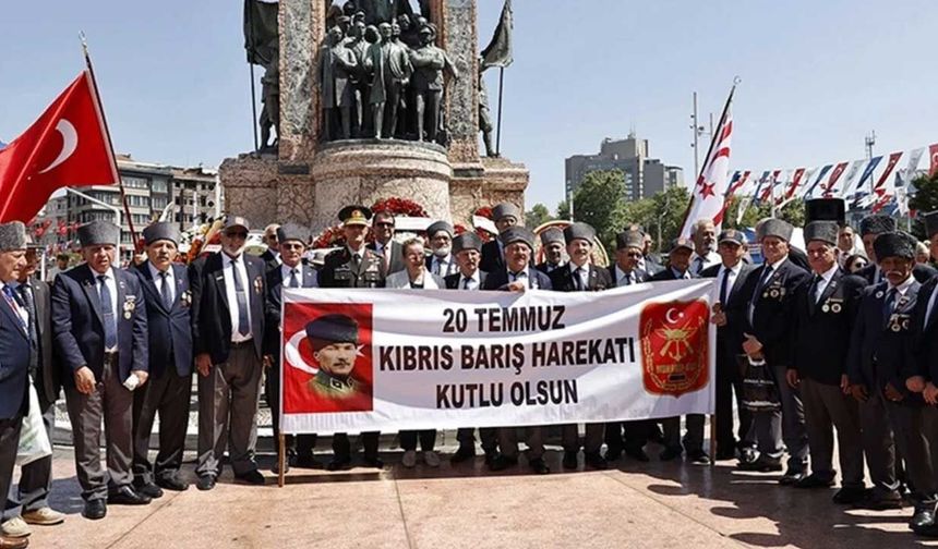 20 Temmuz Barış ve Özgürlük Bayramı Taksim'de kutlandı