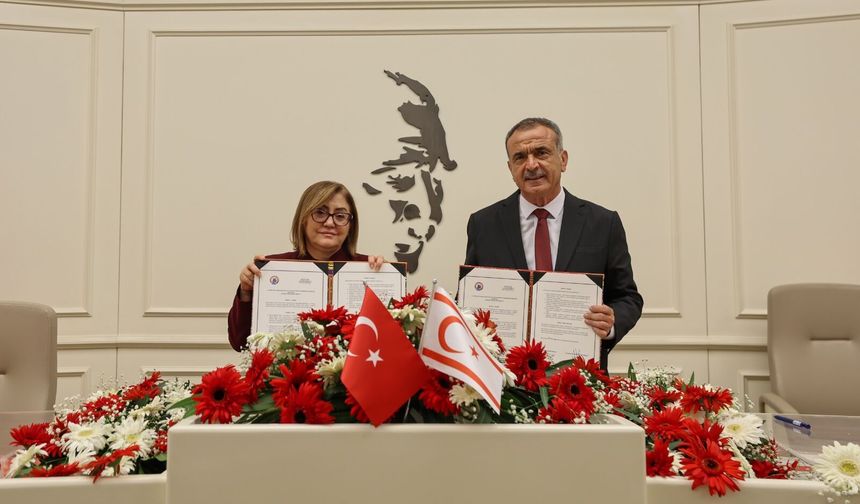 Gazimağusa ile Gaziantep arasında kardeş şehir protokolü imzalandı