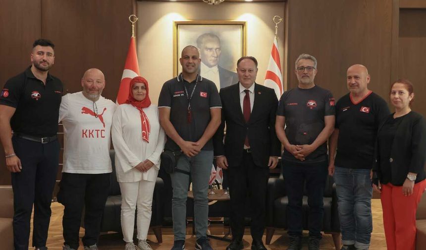 Öztürkler, T-Bikers Türk Motor Kulübü heyetini kabul etti