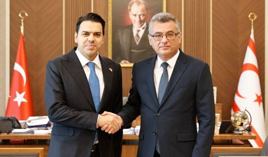 Cumhurbaşkanı Erhürman, TİKA Başkanı Eren ile heyetini kabul etti