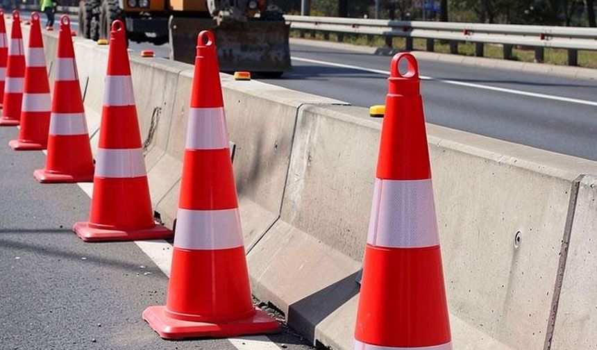 Lefkoşa’da yol kenarındaki trafik konileri çalındı