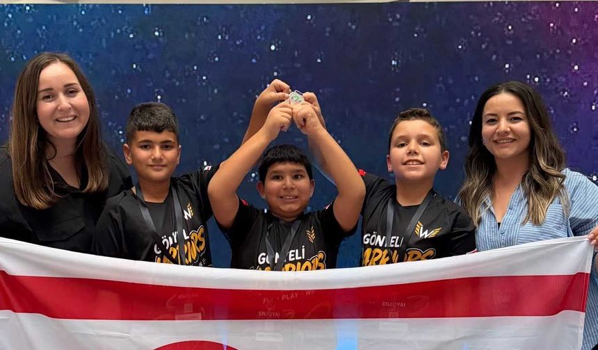 Kıbrıs Robofest öğrencileri Avrupa Drone Futbolu’nda zirvede…
