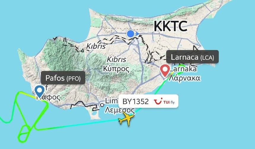 Aşırı yağış ve rüzgar Baf'ta zarara yol açtı; bir uçak Larnaka Havalimanı’na yönlendirildi