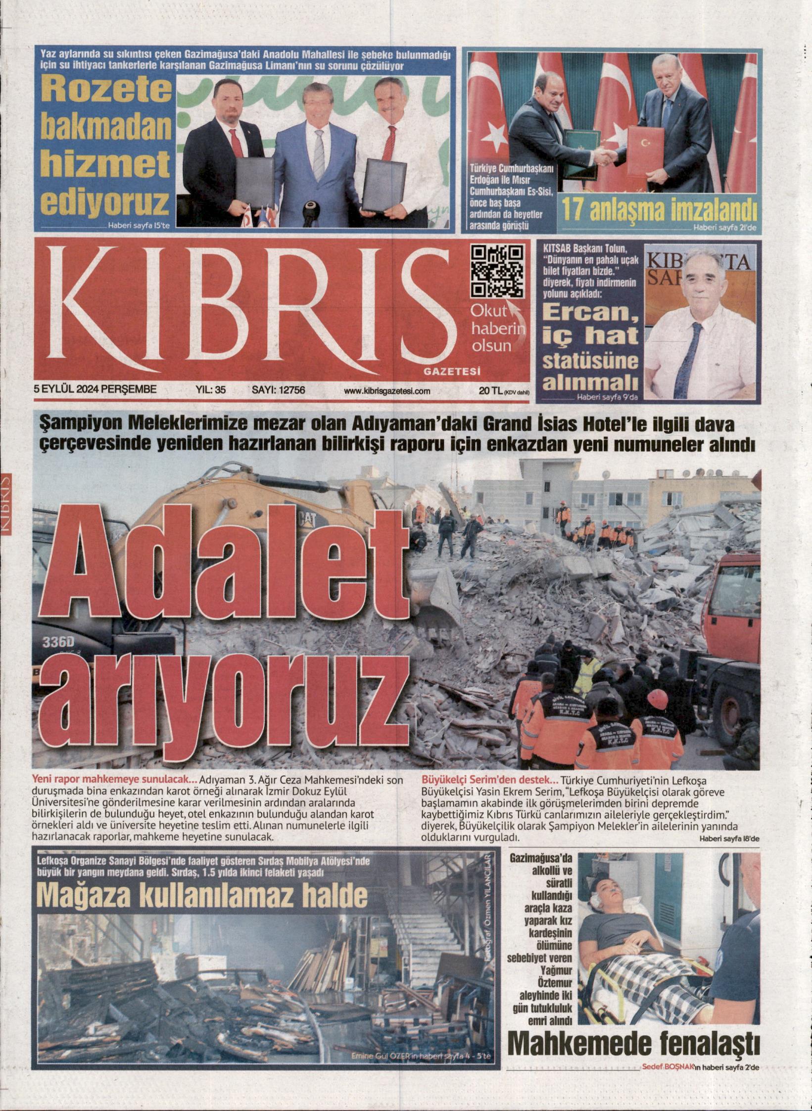 K I B R I S G A Z E T E S İ 20240905